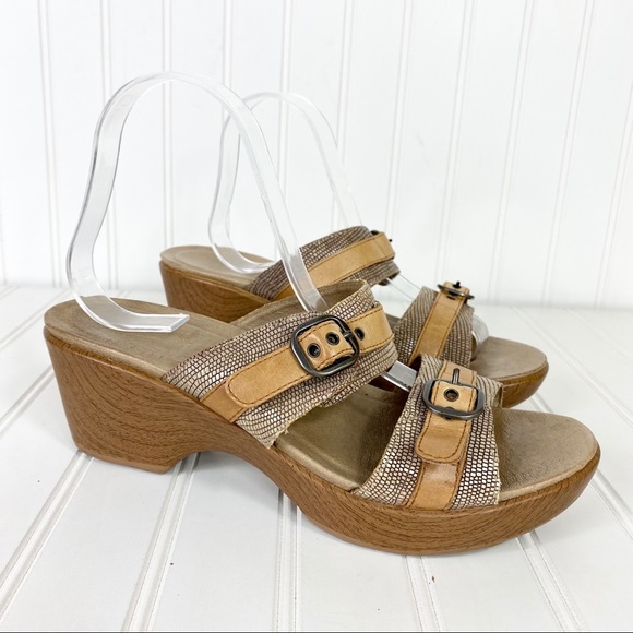 Dansko Shoes - Dansko Sandals Clogs Jessie Lizard Sz.40
